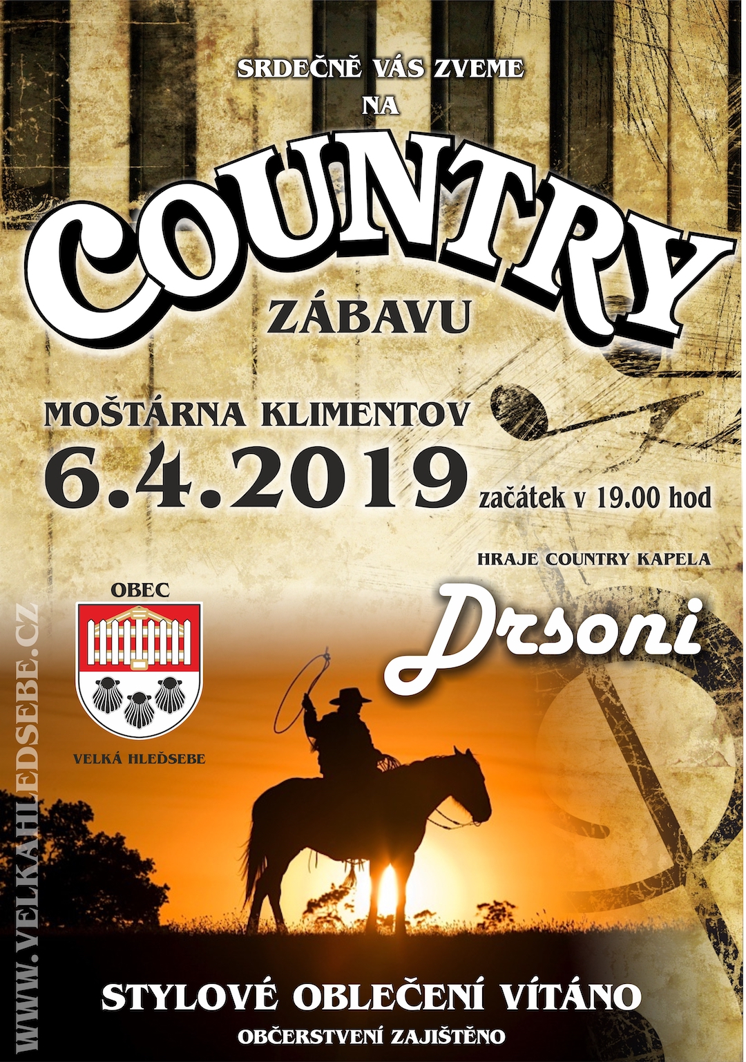 Pozvánka: Country zábava